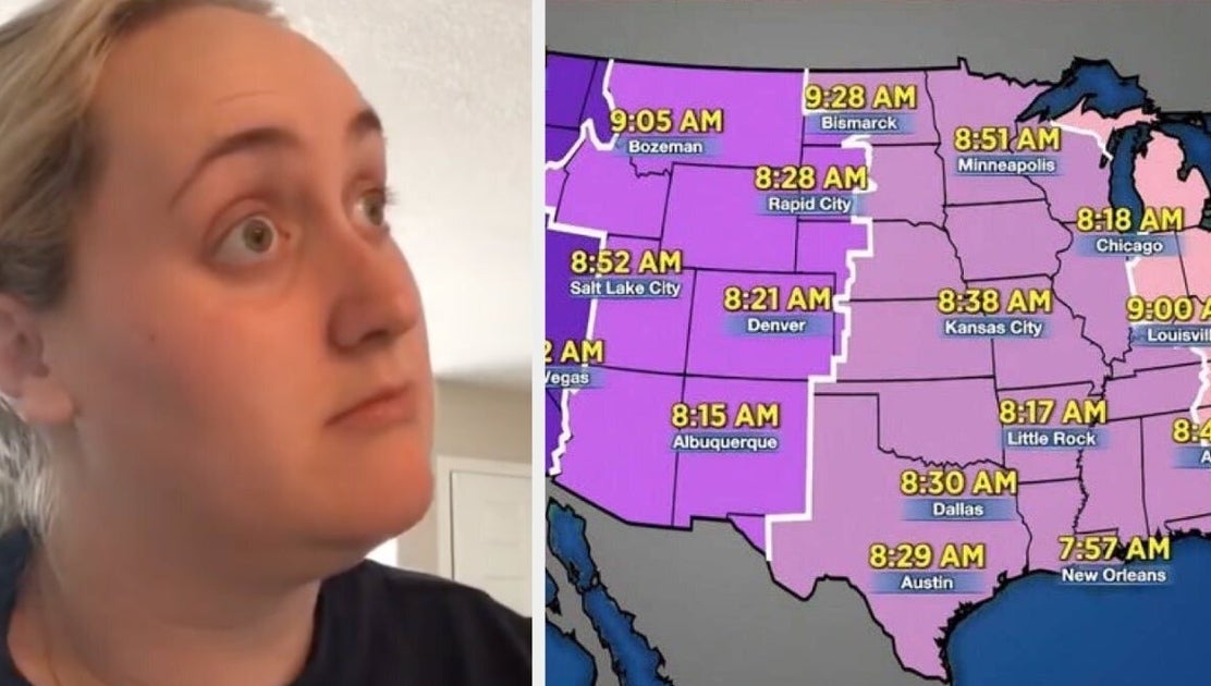 People Are Shocked By Viral Map Showing Late Sunrises Under Permanent ...
