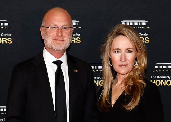 FCC Commissioner Brendan Carr and Machalagh Carr attend the 48th Kennedy Center Honors Medallion Reception at the Department of State on December 06, 2025 in Washington, DC. 