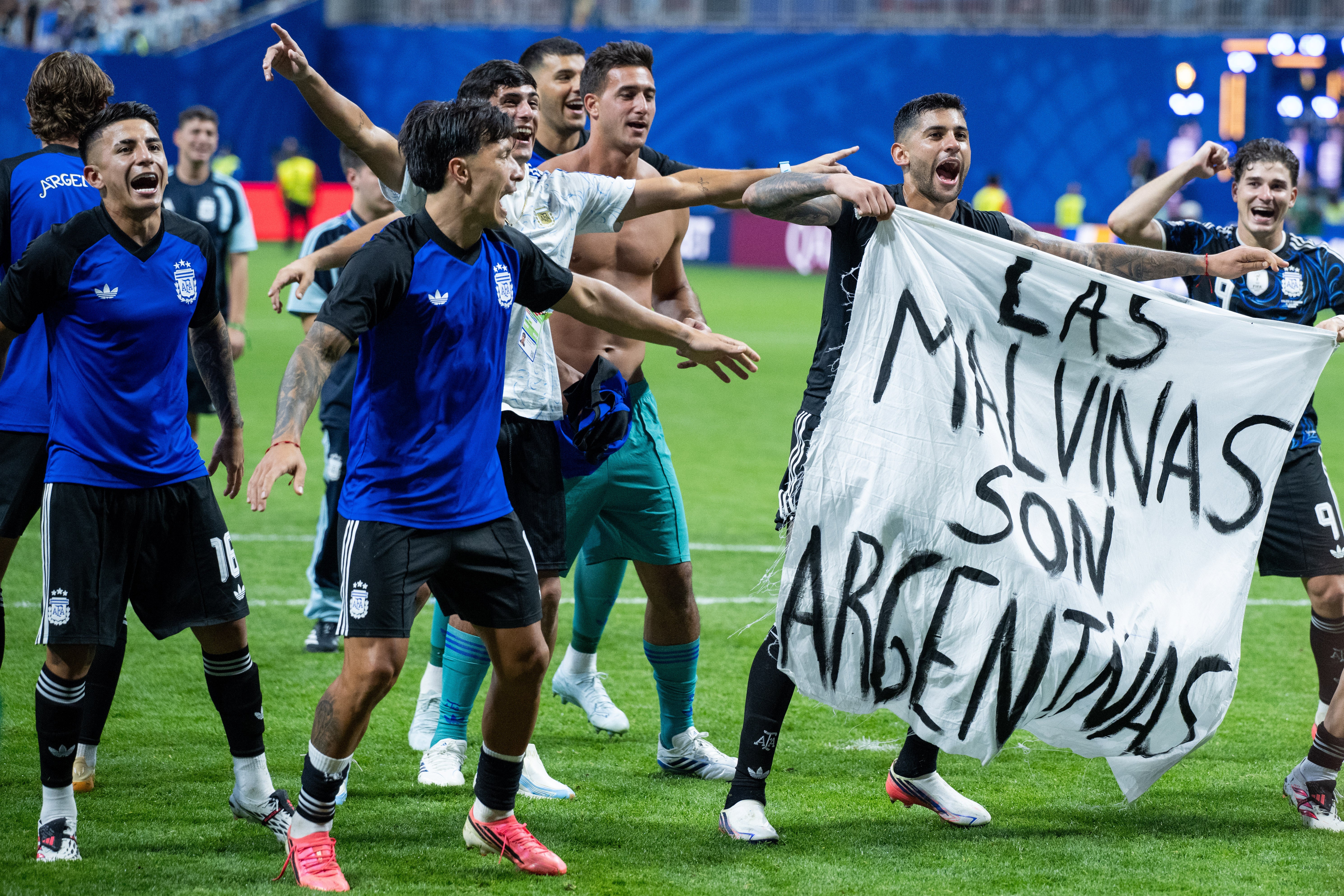 Cabinet Minister Hits Out At Argentine Football Team Over Controversial Falklands Banner