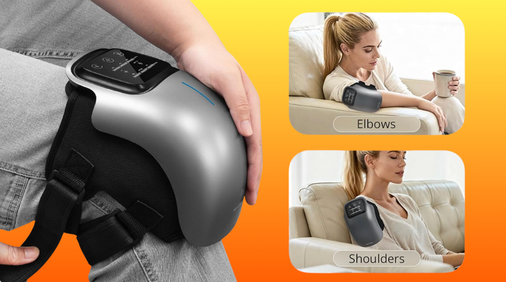 The massager can be used on your arms as well.