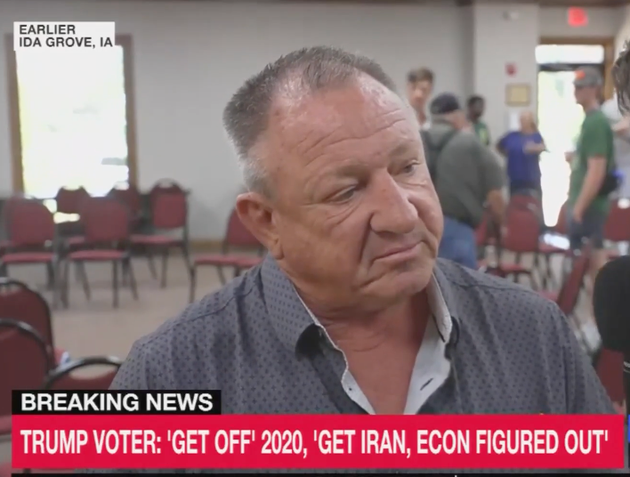 Self proclaimed three-time Trump voter Mark Bogue speaks with MS NOW's Alex Tabot on Thursday July 16, 2026