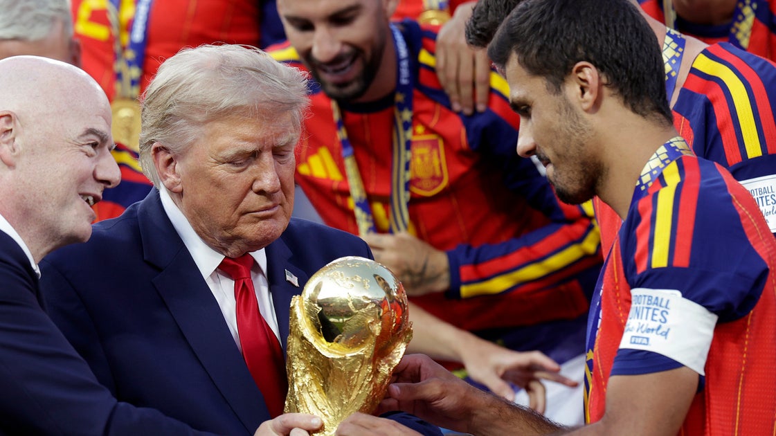 ‘He Won’t Leave’: Critics Rip ‘Narcissist’ Trump For Crashing World Cup Trophy Moment