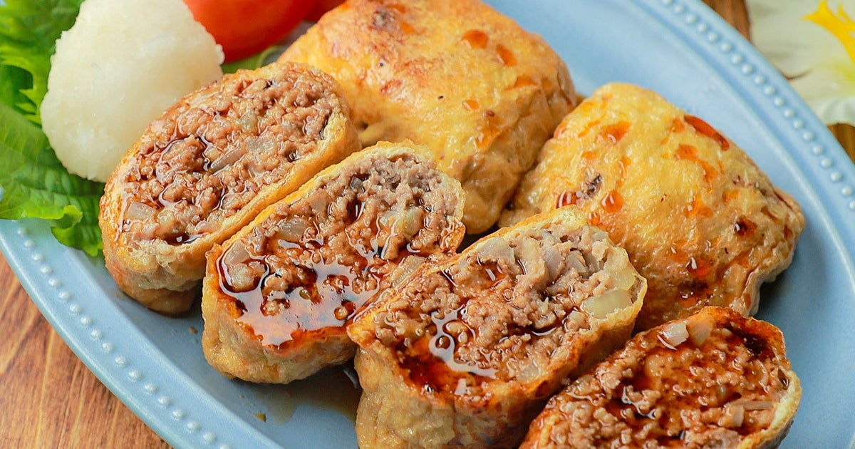 【油揚げ、本気で100枚食べられそう】「この味付けはズルい」「もう3日連続作ってる」詰めて焼くだけの簡単おかずレシピ