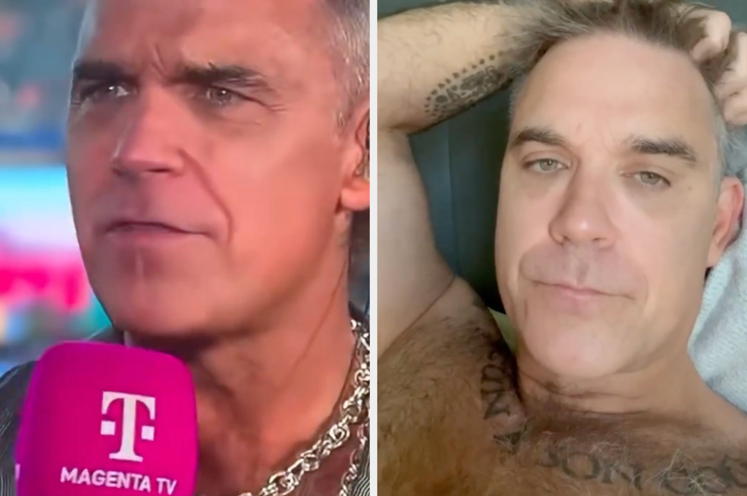 Robbie Williams Sets The Record Straight On Bizarre World Cup Viral Moment