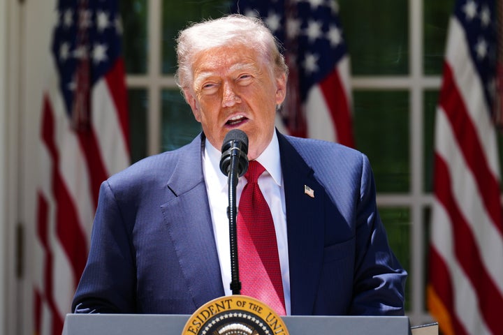 Trump, seen here at a Mother’s Day luncheon at the Rose Garden of the White House in May. 