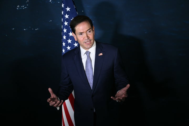 Secretary of State Marco Rubio speaks during a press conference on the sidelines of the Association of Southeast Asian Nations (ASEAN) Foreign Ministers' Meeting in Pasay, Metro Manila, Philippines Wednesday, July 22, 2026. (Brendan Smialowski/Pool Photo via AP)