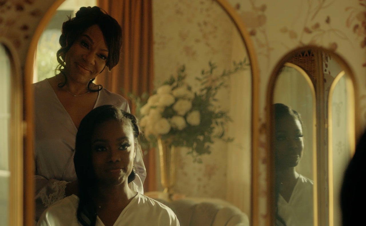 “I’m standing in the room with legends and greats, and it really means something when you just take a moment to see who you’re surrounded by,” Baker says of working with veteran actors like Wendy Raquel Robinson (pictured above) on “The Chi.”