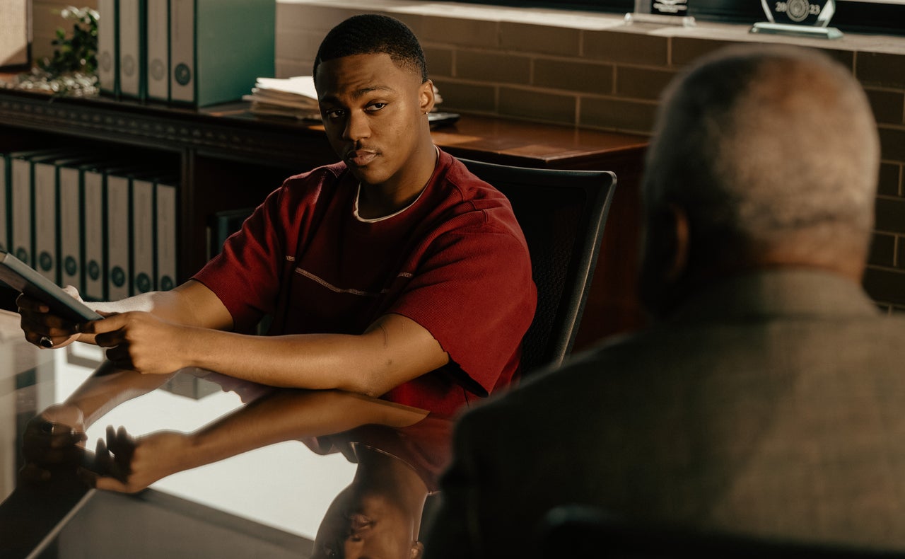 Ahmad Ferguson (left) joined "The Chi" as Bakari in Season 3.