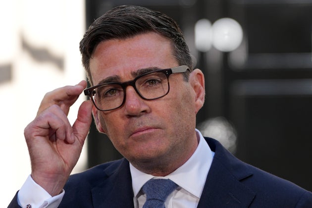Britain's new Prime Minister Andy Burnham speaks to staff and media at 10 Downing Street in London, Monday, July 20, 2026.