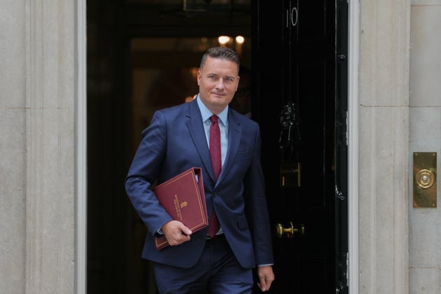 Wes Streeting, Britain's Secretary of State for Defence, leaves after attending a Cabinet meeting in Downing Street in London, Tuesday, July 21, 2026. (AP Photo/Kirsty Wigglesworth)