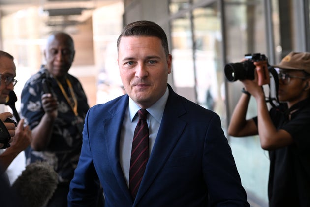 Labour's Wes Streeting arrives at the Houses of Parliament in London, Monday, June 22, 2026 after Britain's Prime Minister Keir Starmer announced his resignation.