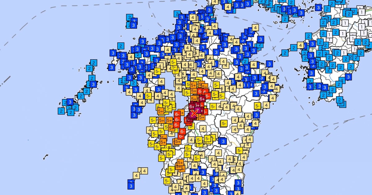 【速報】熊本で震度7の地震。震度4以上の市町村一覧は。津波注意報も（16時31分現在）