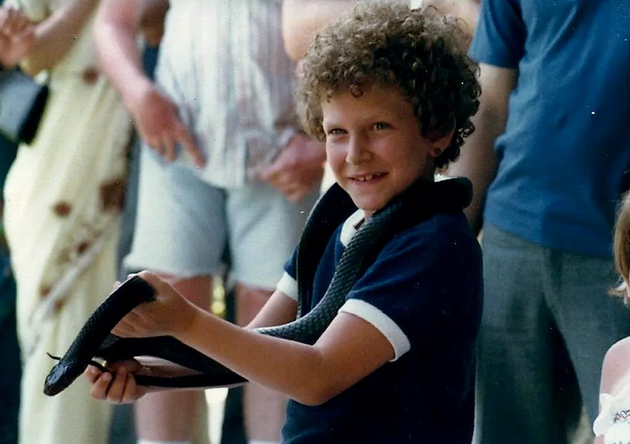 The author age 7. 