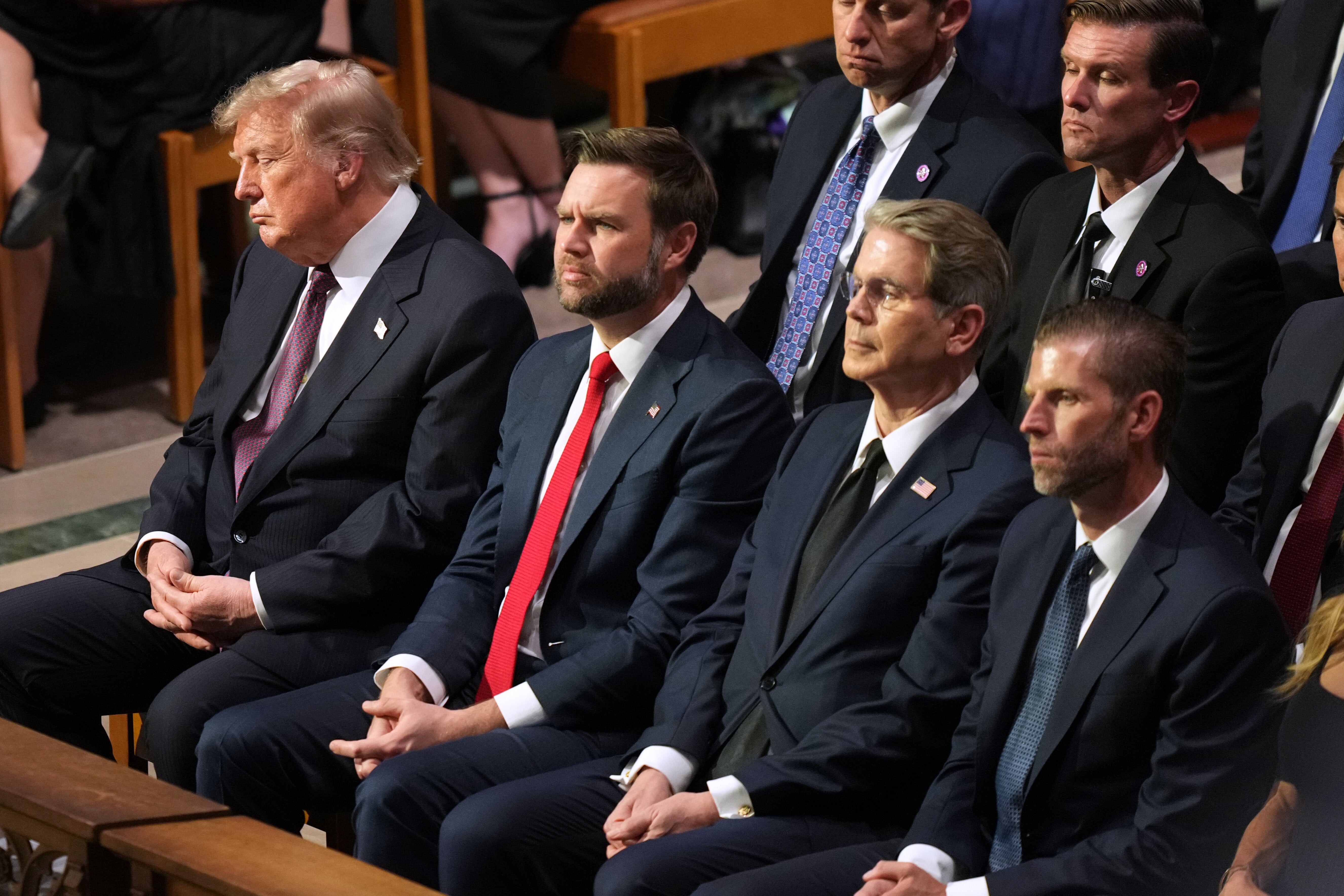 White House Says Anyone Suggesting Trump Fell Asleep At Lindsey Graham's Funeral Is A 'Depraved Moron'