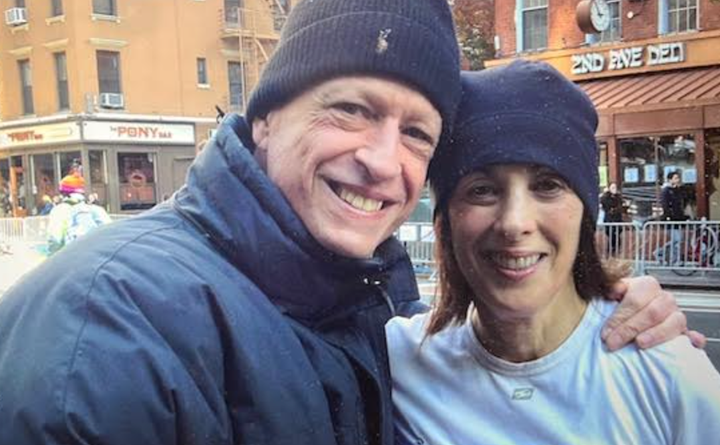 The author and Steve at the New York City Marathon.