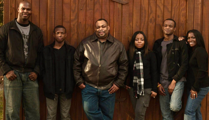 The author (far right) and her family (South Carolina, 2012).
