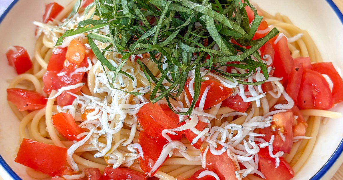 【トマトがあったらコレにして】暑い日におすすめ!トマトとしらすの冷製パスタレシピ