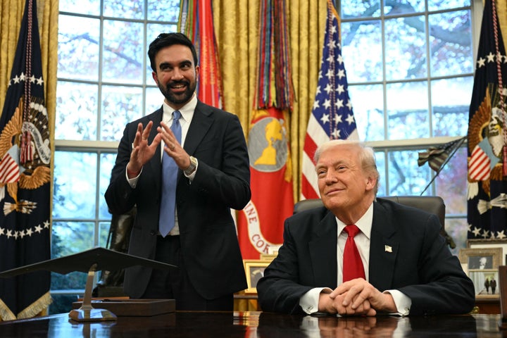 President Donald Trump, right, was all smiles when he met with Zohran Mamdani in the Oval Office last November.