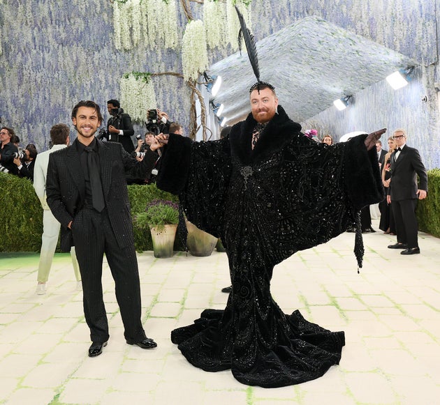 Smith, right, wore one of Cowan’s designs to this year’s Met Gala in May. 