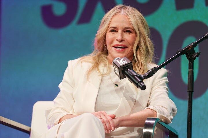 Chelsea Handler speaks onstage during the “On With Kara Swisher Live” podcast during the 2025 SXSW Conference and Festival.