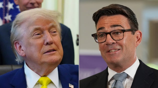 Donald Trump and Andy Burnham