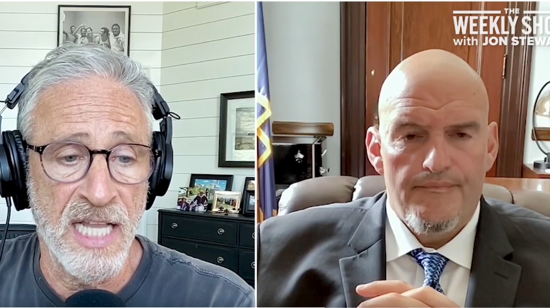 Jon Stewart Issues Blistering Reminder To John Fetterman About Israel