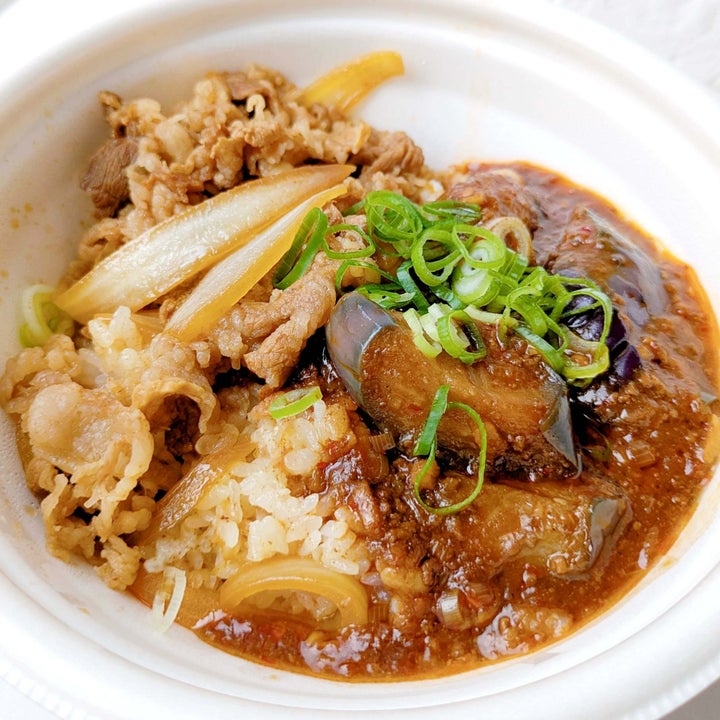 すき家「シビ辛麻婆茄子牛丼」
