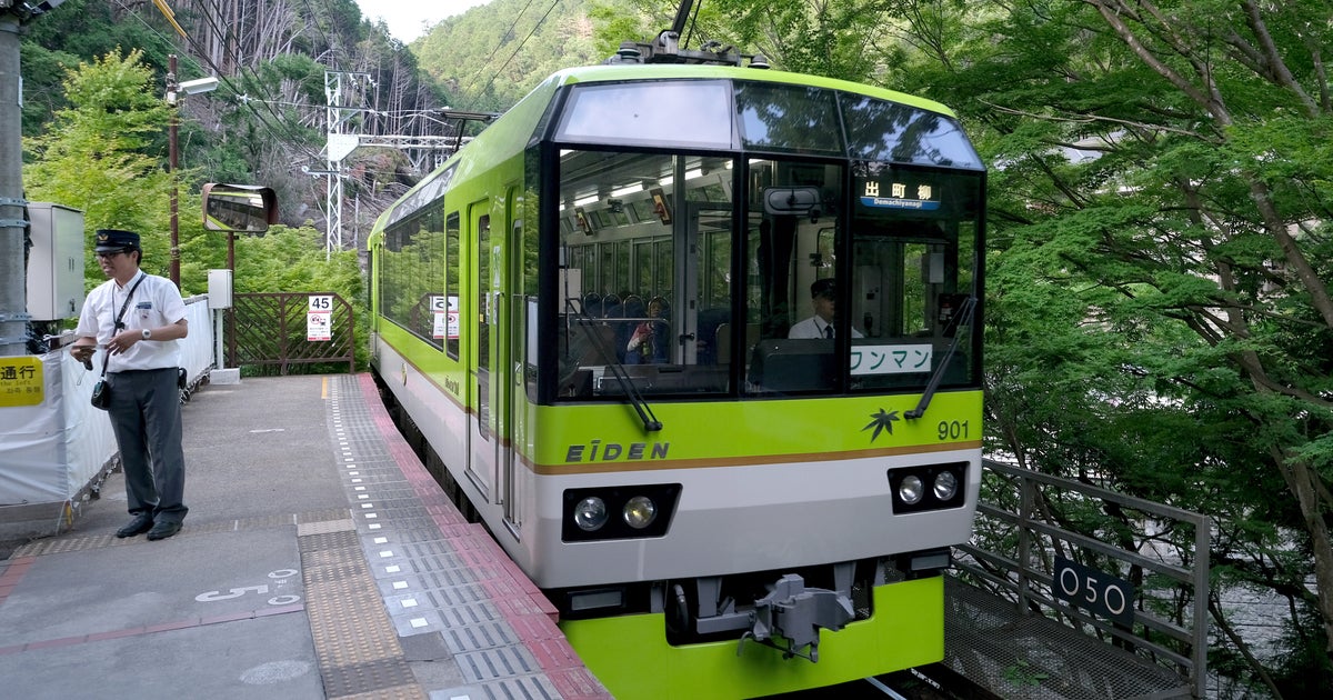 京都・洛北の夏の夜、叡山電車に乗ったら…⇨車内まで緑に染まる“青もみじ”に「別世界」「幻想的」の声