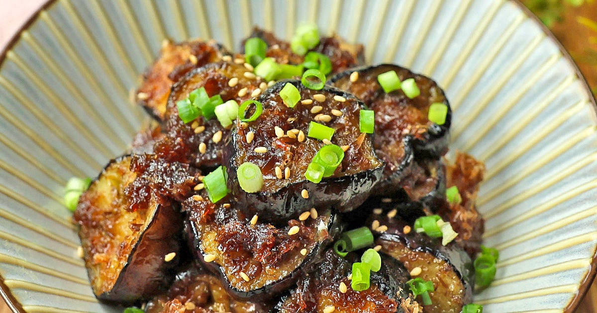 週3で作ってる「なす」のおいしい食べ方！めんつゆで味付け簡単♪10分で作れるスピードおかずレシピ