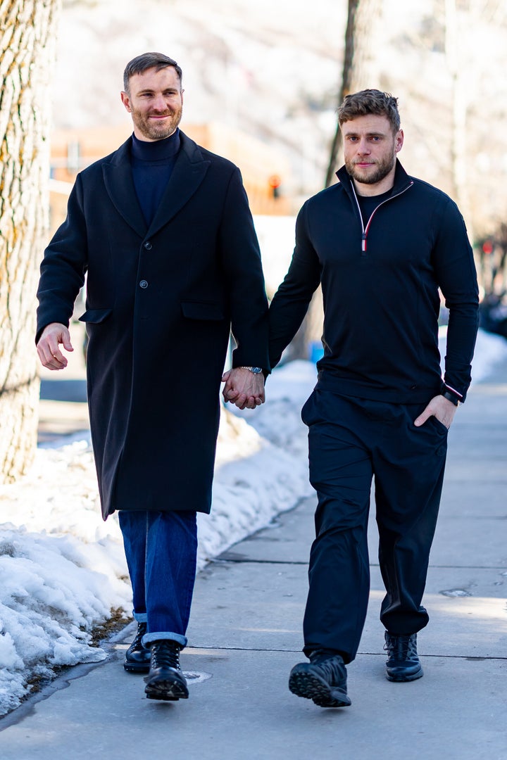 Andrew Rigby and Gus Kenworthy confirmed their engagement Tuesday after about two years of dating. 