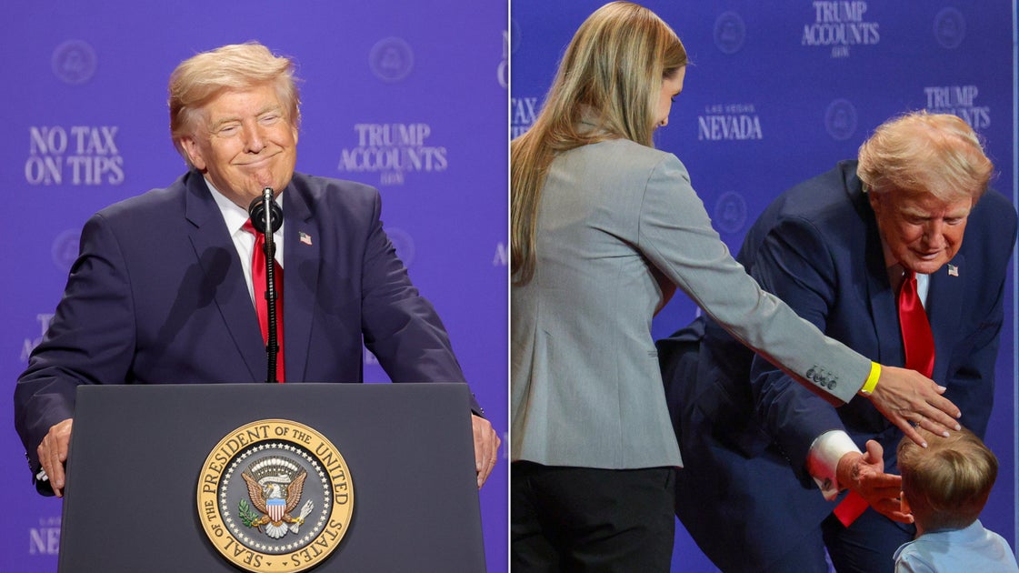 Aaron Rupar also posted a comparison showing what President Trump’s hair looked like the night before on Fox News. It’s decidedly less voluminous.