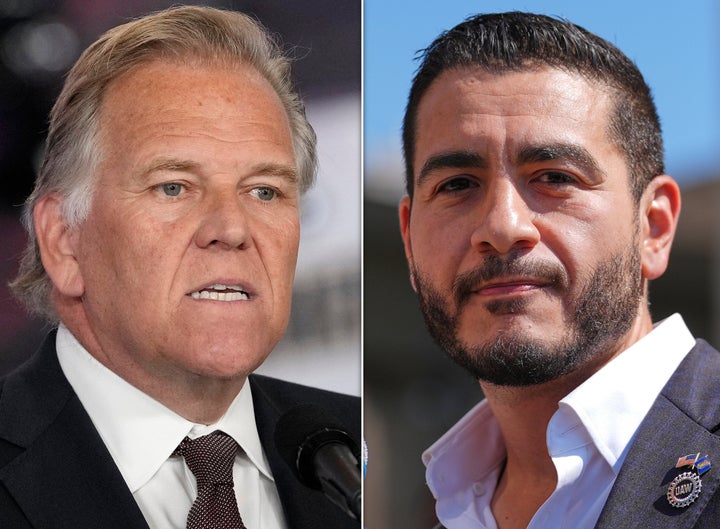 Rogers (left) lost his 2024 Senate race and is currently running against El-Sayed (right).