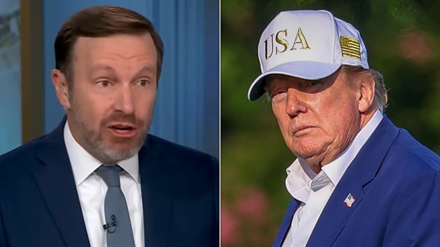 Sen. Chris Murphy (D-Conn.) and President Donald Trump.