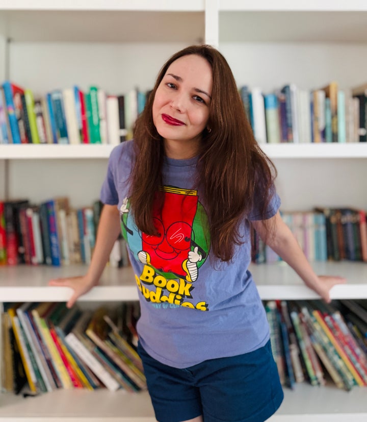 The author volunteering for the Book Buddies program