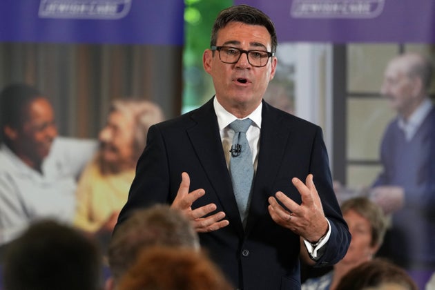 Andy Burnham speaks to residents, care workers, volunteers and social care stakeholders during a care home visit last month.