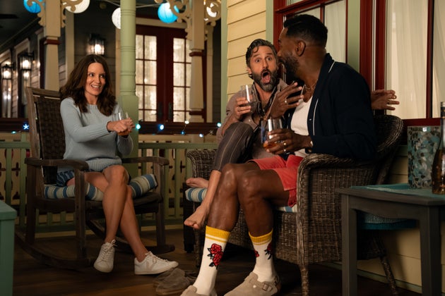 Tina Fey, Marco Calvani and Colman Domingo in season two of The Four Seasons