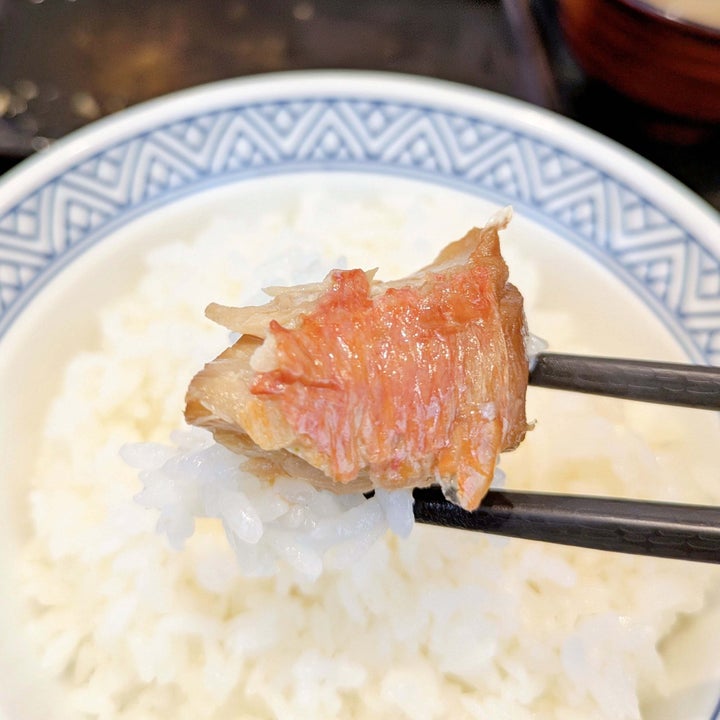吉野家「金目鯛の煮付け定食」