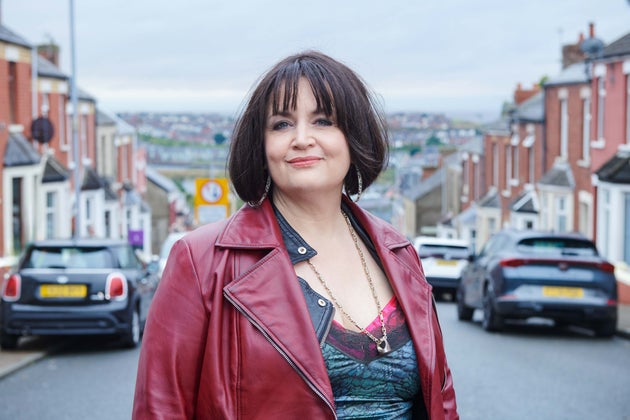 Ruth Jones in character as Nessa from Gavin & Stacey