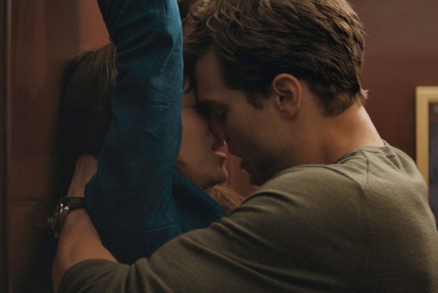 Dakota Johnson and Jamie Dornan in Fifty Shades Of Grey back in 2015