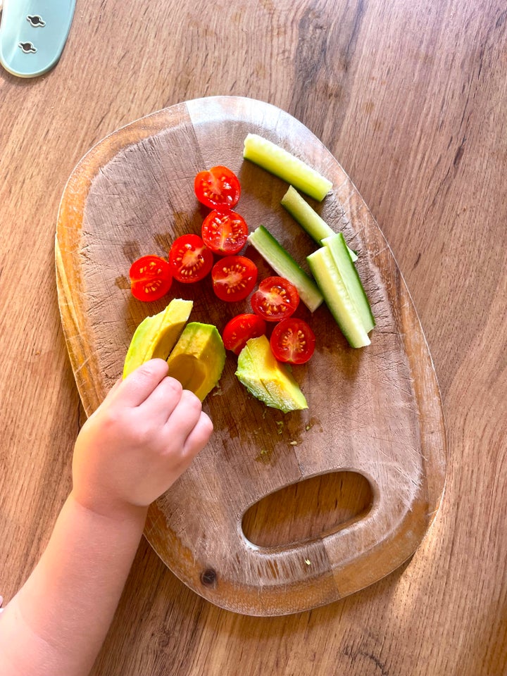 It turns out veggie boards do work if you give them time and you completely remove the pressure to eat what’s on them.