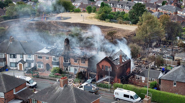 Firefighters have been battling house fires in the Sandy Road area of Stoke on Trent since yesterday. 