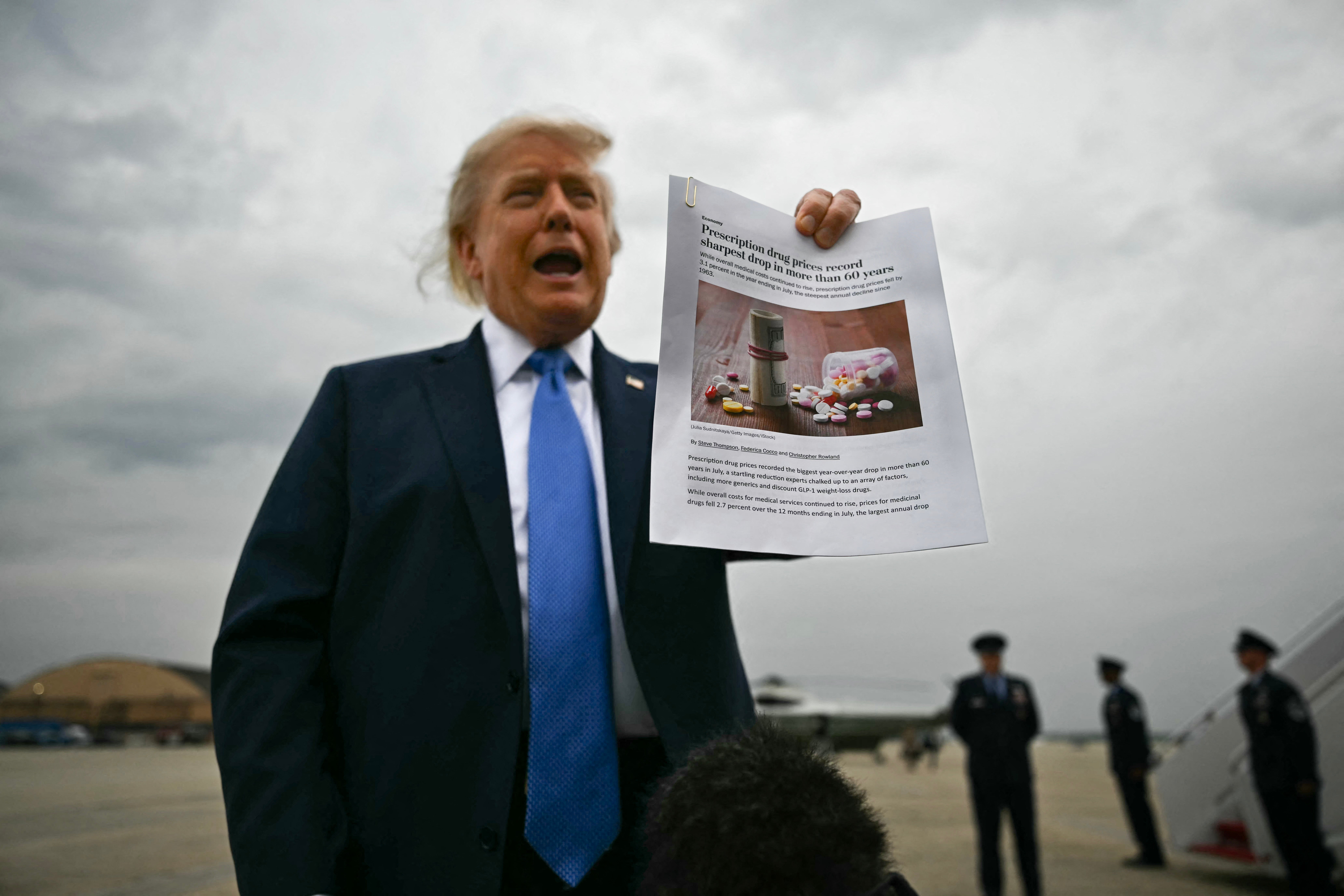 Donald Trump Proudly Showed Off A Glowing Headline. There Was Just 1 Awkward Catch.