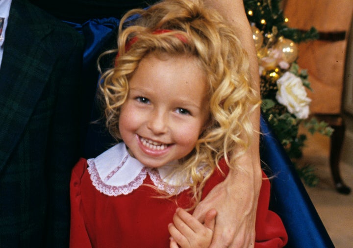 Hayden Panettiere on the set of One Life To Live in 1994
