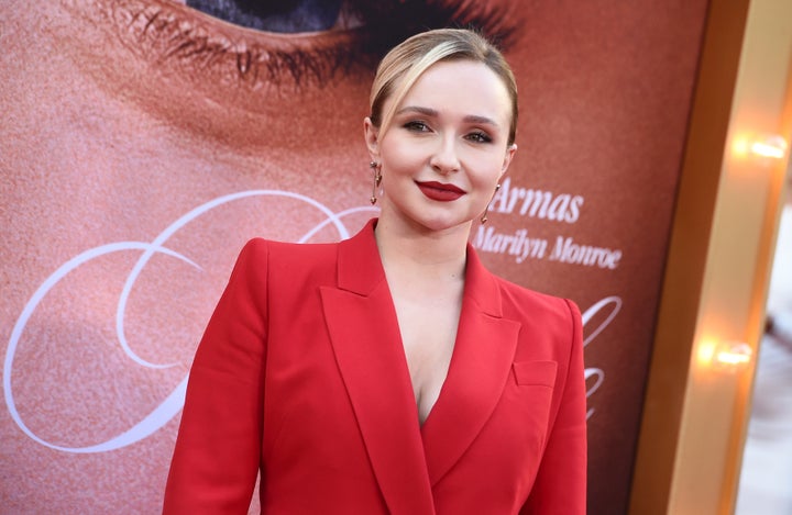 Hayden Panettiere arrives at the premiere of "Blonde” on Sept. 13, 2022. 