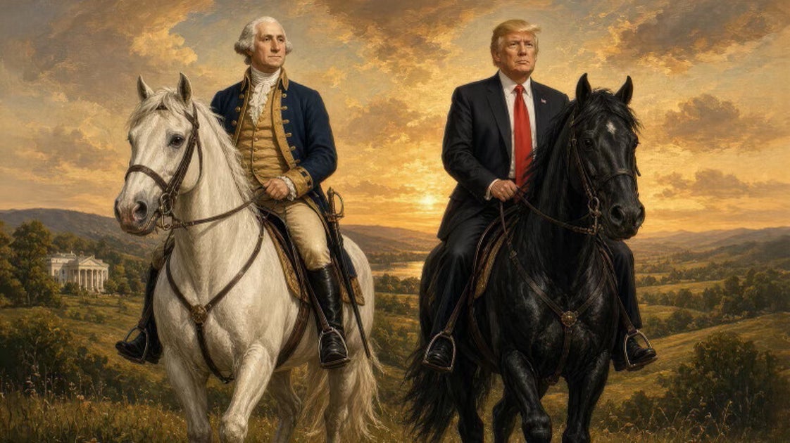 Trump keeps posting AI images of himself with dead presidents. Experts say it’s not just for his ego