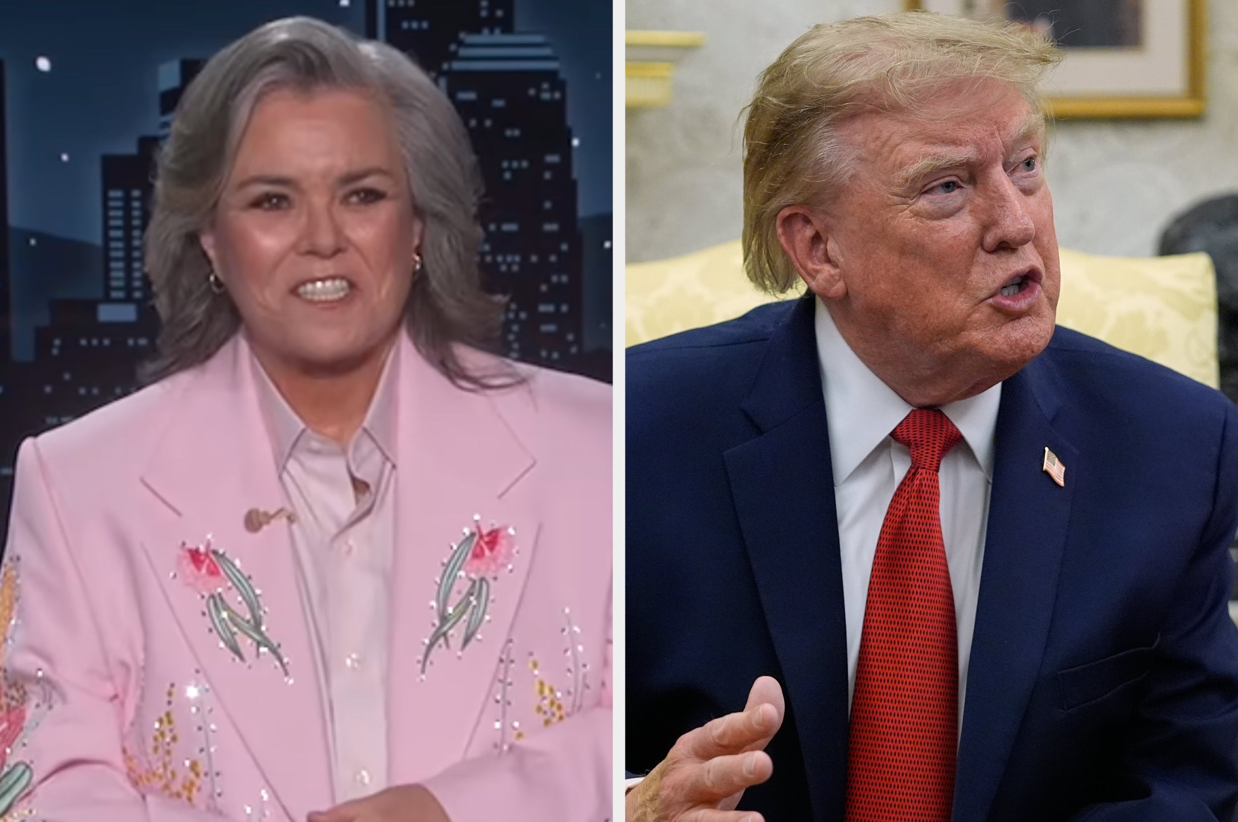 Rosie O’Donnell Trolls Donald Trump Without Using His Name While Guest Hosting Jimmy Kimmel