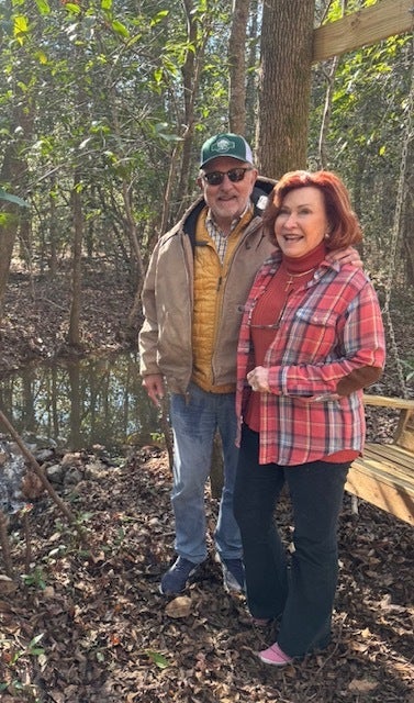 The author in nature with Bob.