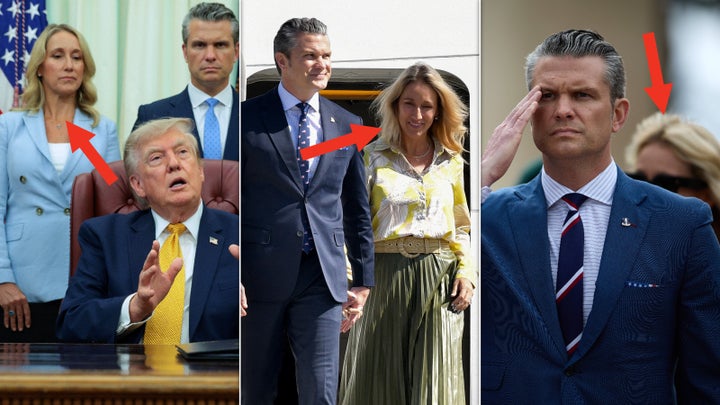 Jennifer Hegseth is often seen at the side of her husband, Defense Secretary Pete Hegseth, in the Oval Office, Pentagon and traveling with him for his job.