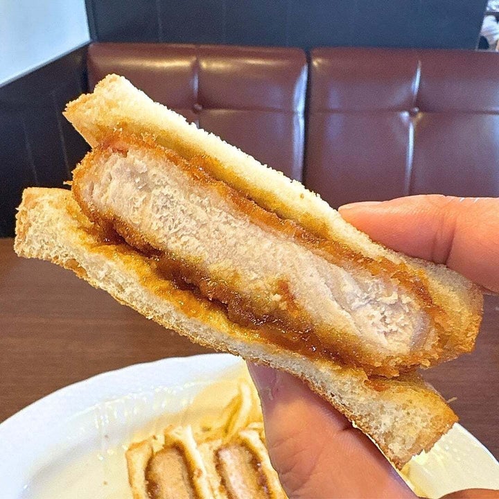 星乃珈琲店「厚切りカツサンド&ポテト」