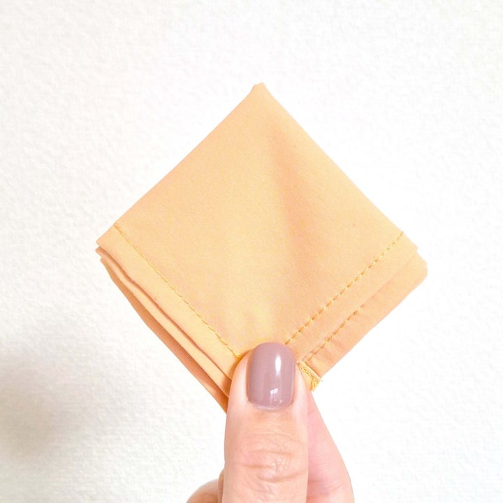 無印良品「再生ポリエステル混 吸水速乾 ハンカチ」